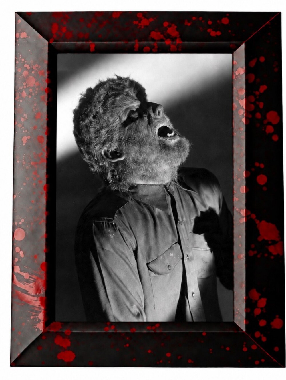 Wolf Man Vintage Horror Monster Universal Antique Cult Classic Wolfman Framed